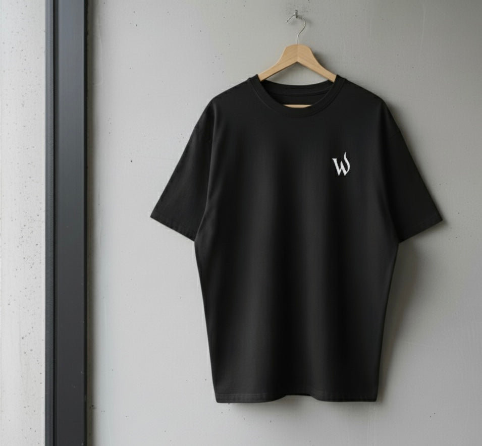 Wujood Strong Statement Oversized Drop Shoulder Tee
