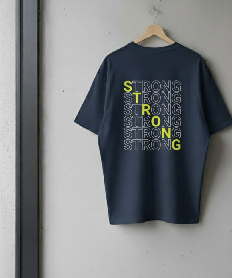 Wujood Strong Statement Oversized Drop Shoulder Tee
