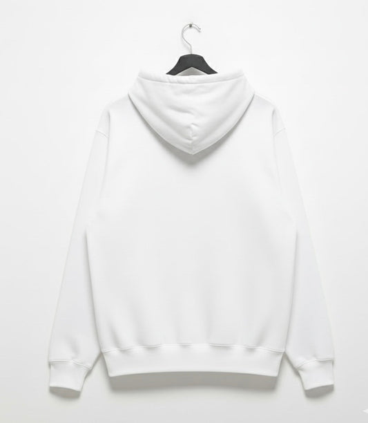 Wujood | Racing Edition Premium White Hoodie | F1 Inspired Comfort