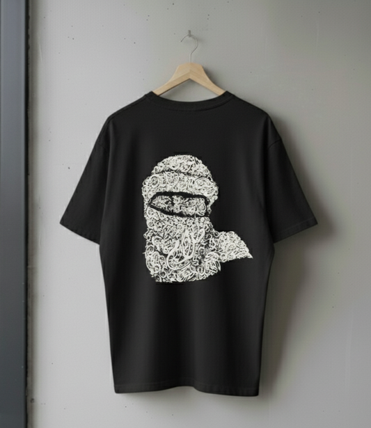 Wujood – Drop Shoulder Calligraphy Ninja Tee