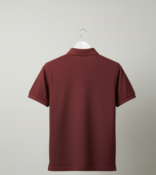 Maroon Wujood Polo-Shirt