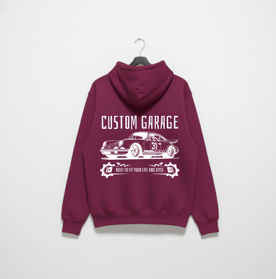 Custom Garage Retro Car Hoodie – Wujood