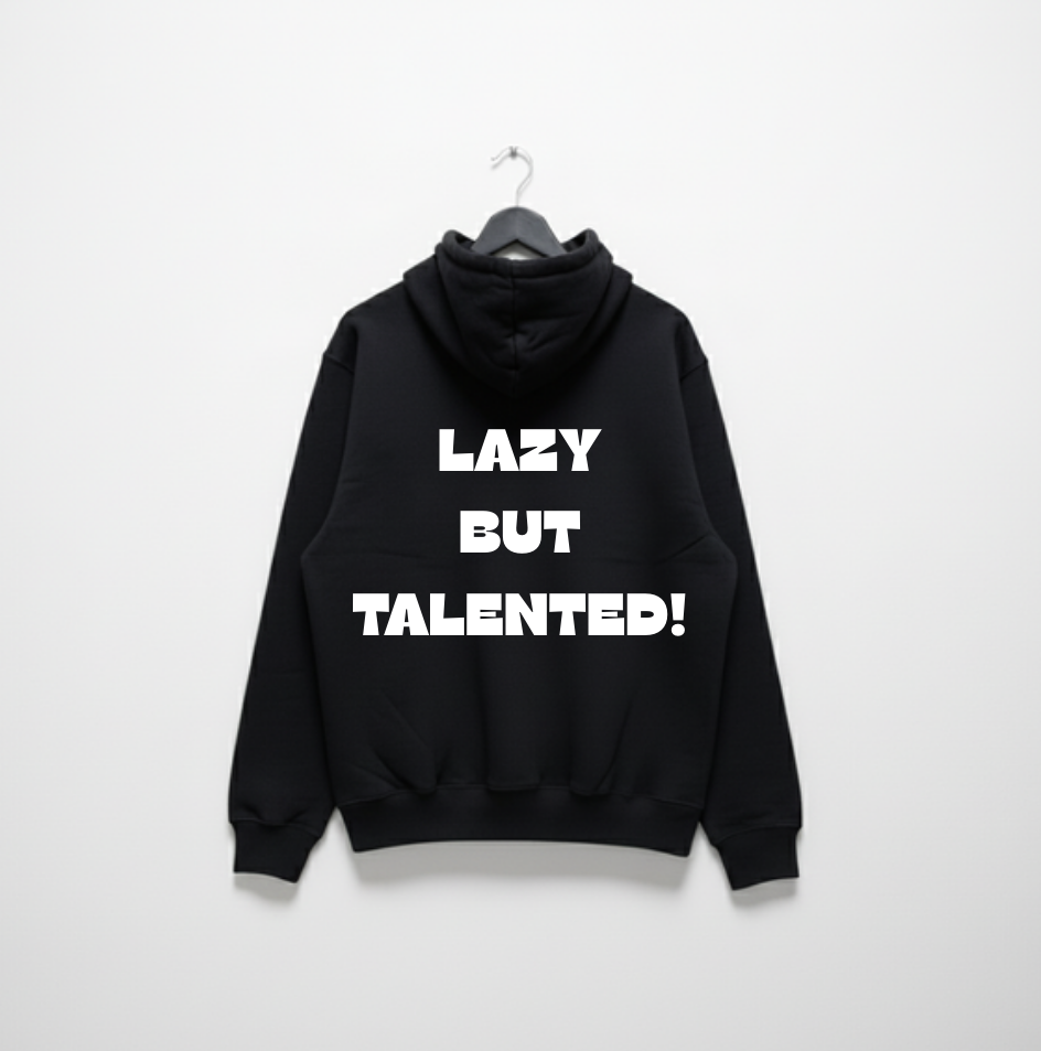 Wujood Graphic Hoodie – Lazy But Talented