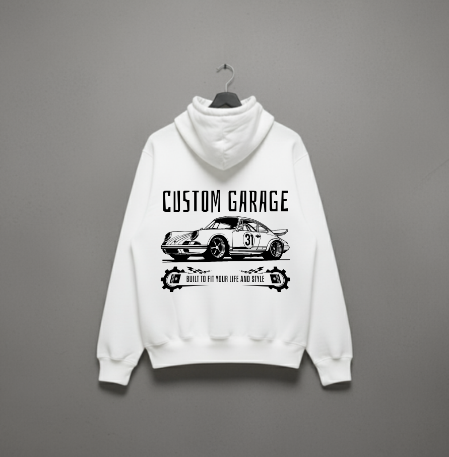 Custom Garage Retro Car Hoodie – Wujood