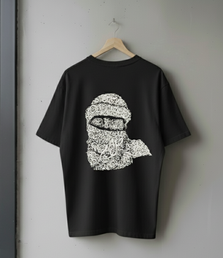 Wujood – Drop Shoulder Calligraphy Ninja Tee