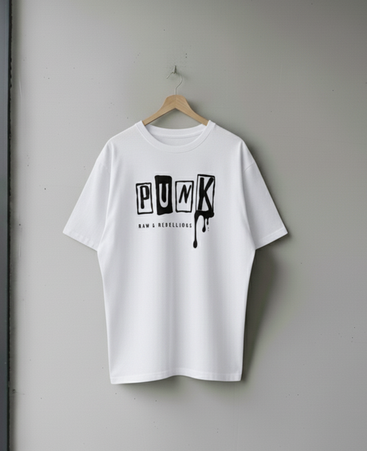 PUNK – Raw & Rebellious Oversized Tee | Premium Streetwear by Wujood