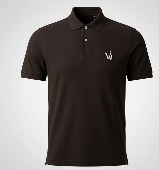 Wood Brown-Polo shirt