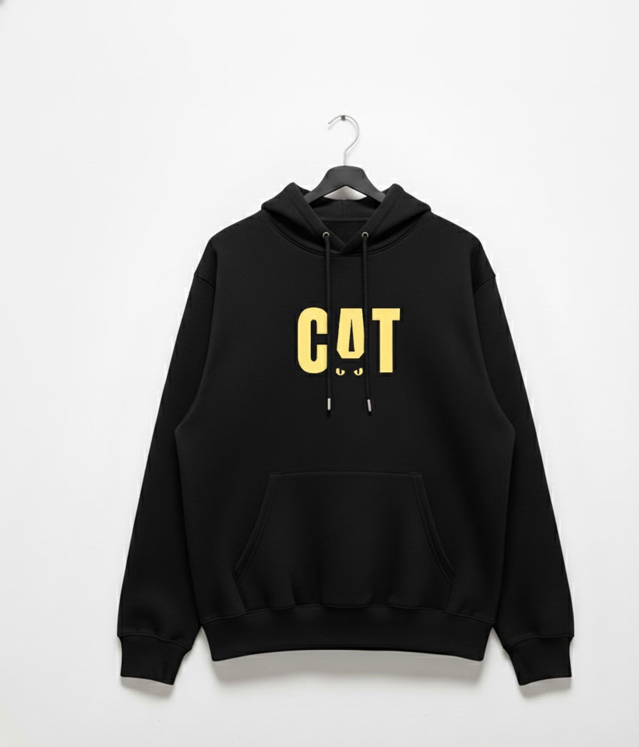 CAT Minimal Hoodie – Black Edition