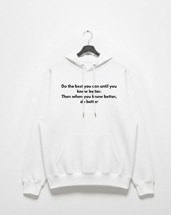 Wujood | "DO BETTER" Inspiration Hoodie | Minimalist Aesthetic Collection