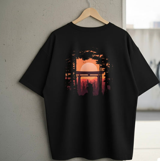 SAMURAI-SUNSET DESIGN DROP SHOULDER MULTI COLOURS