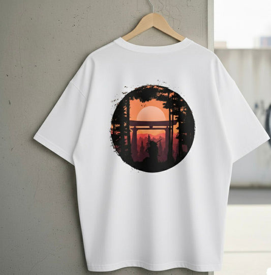 SAMURAI-SUNSET DESIGN DROP SHOULDER MULTI COLOURS