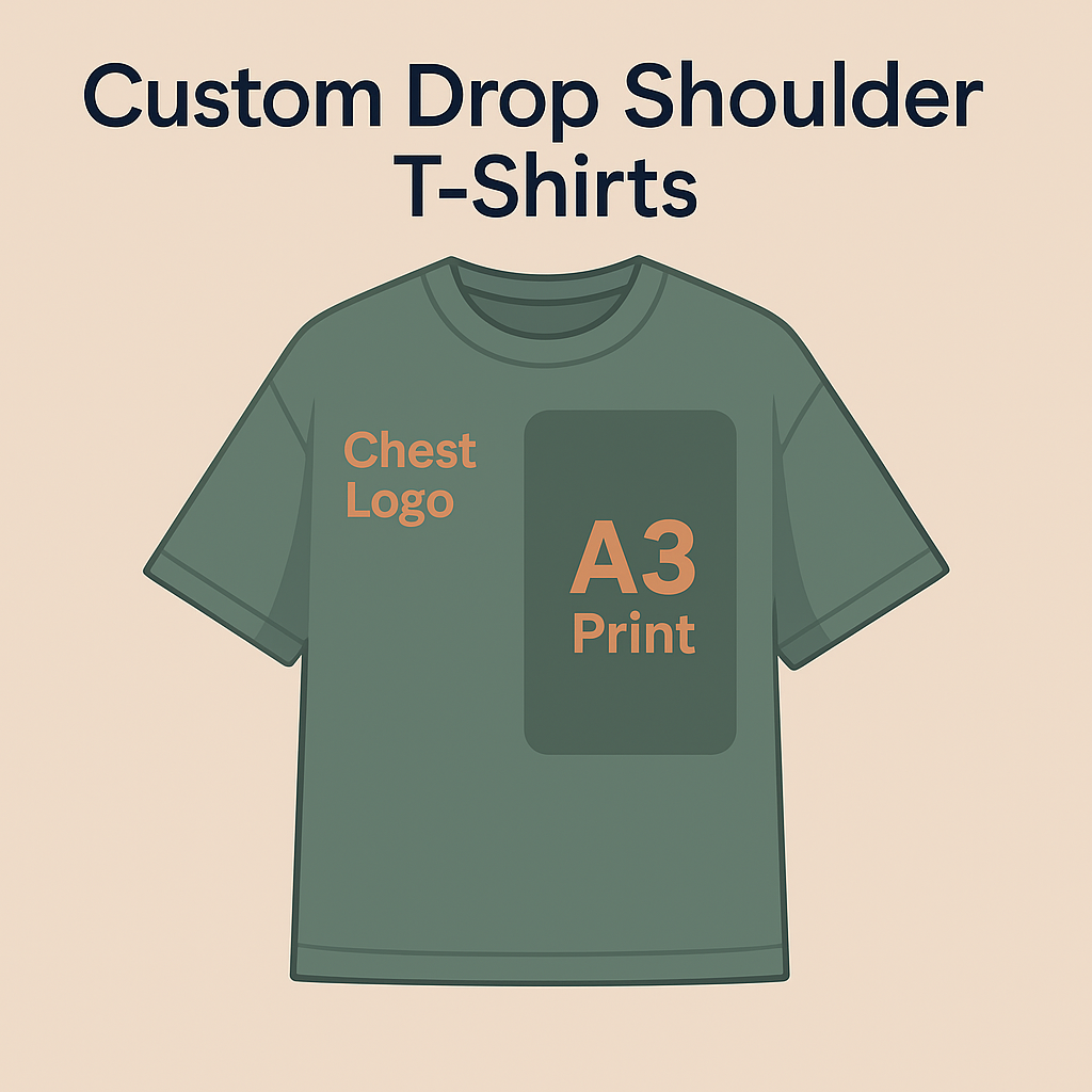 Custom drop shoulder Shirts