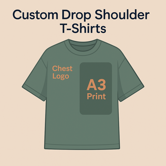 Custom drop shoulder Shirts